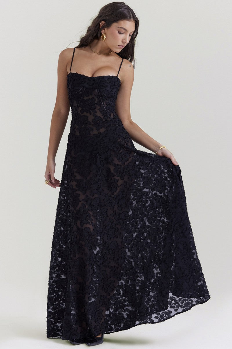 Bianca | Lace Strap Dress