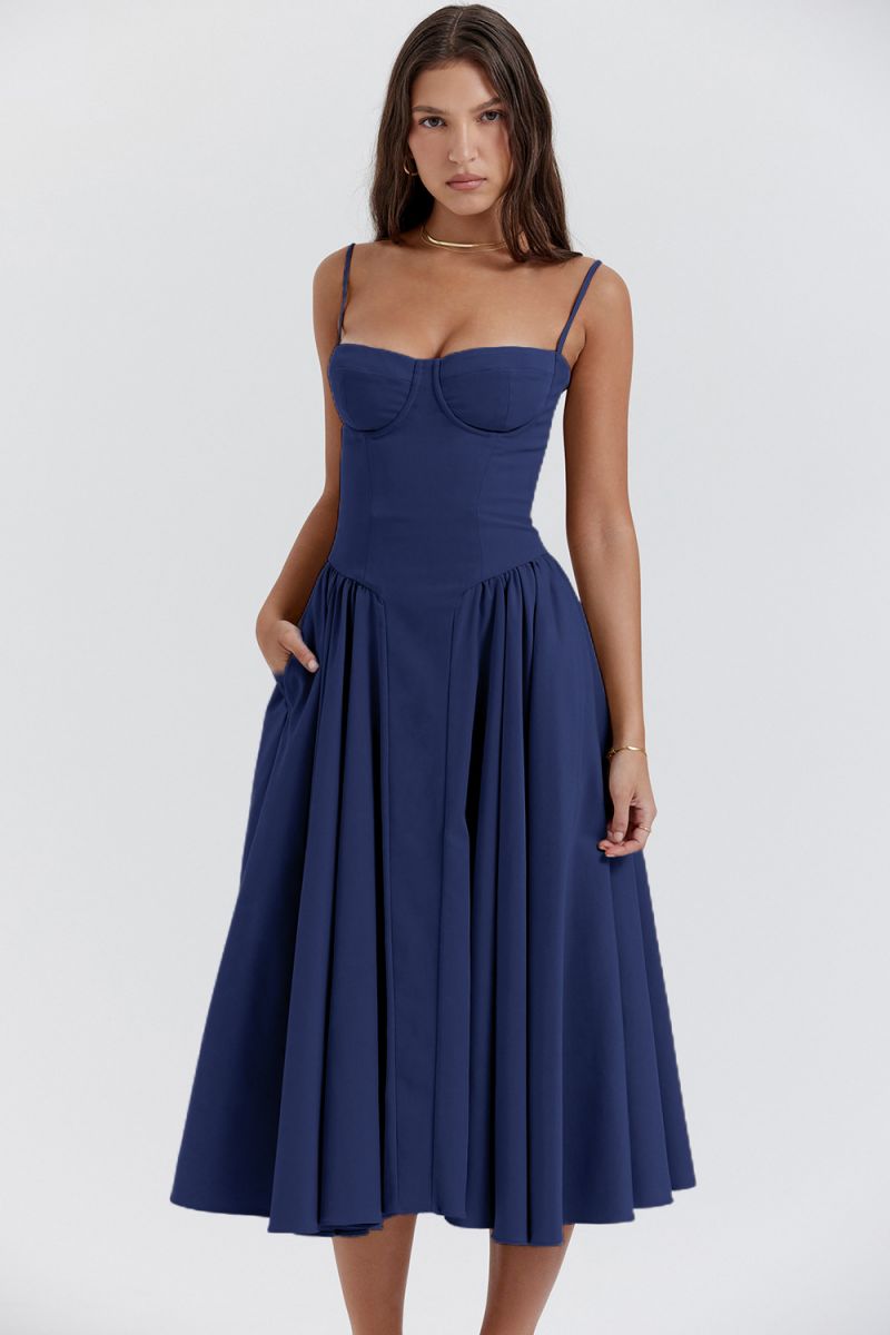 Backless Sling Dress Fashio