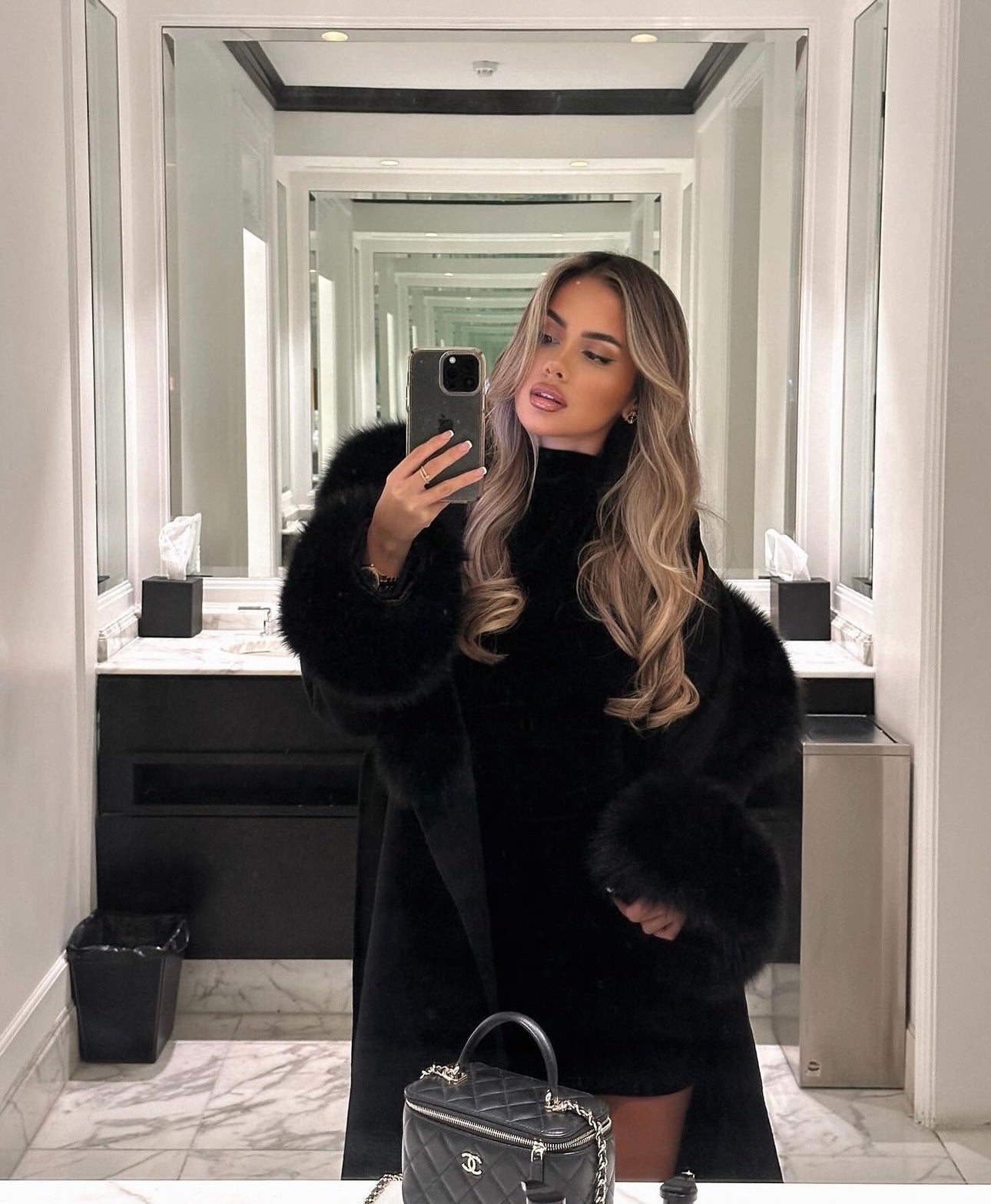 Asha | Fur Cashmere Coat