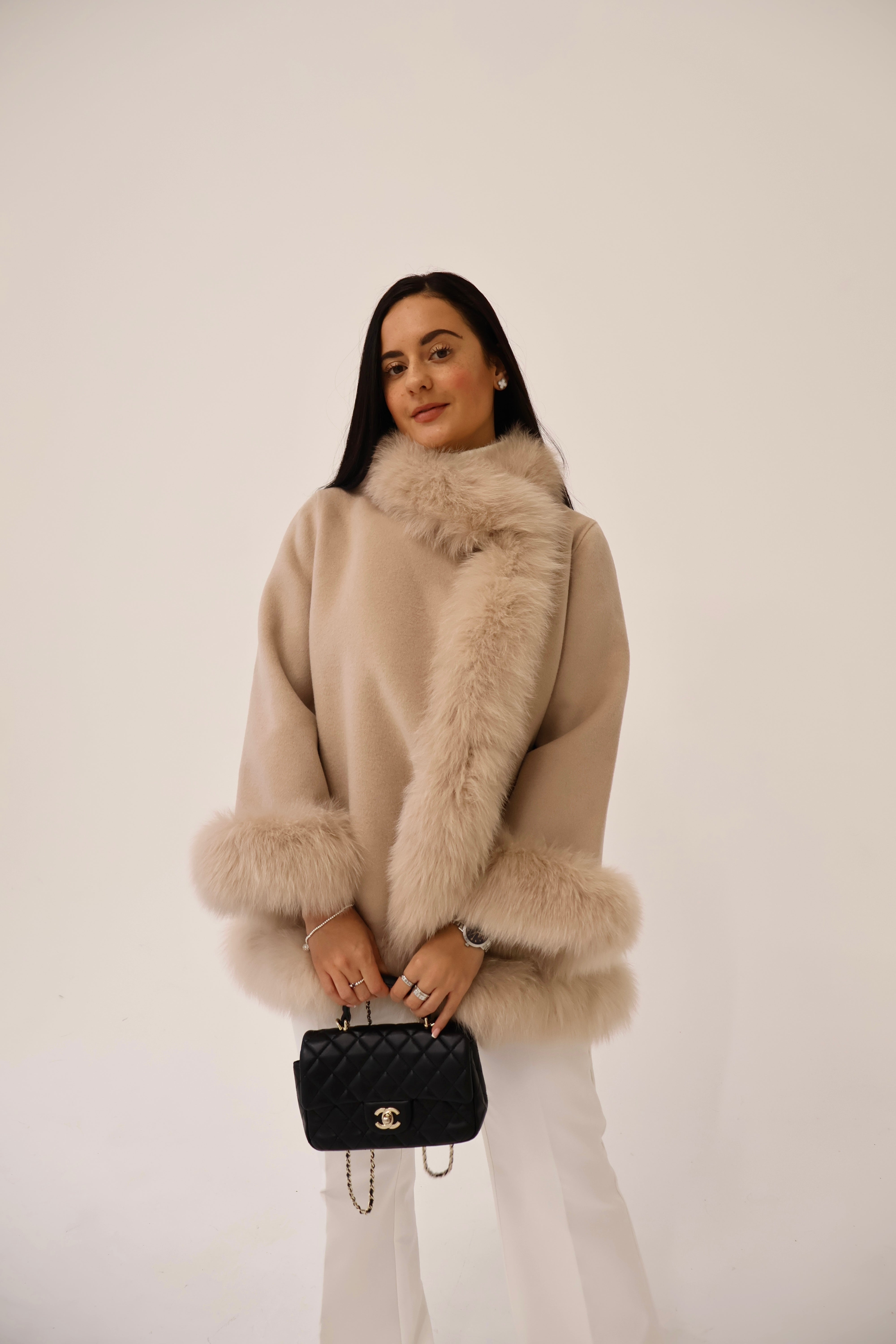 Selena | Cashmere Fur Coat