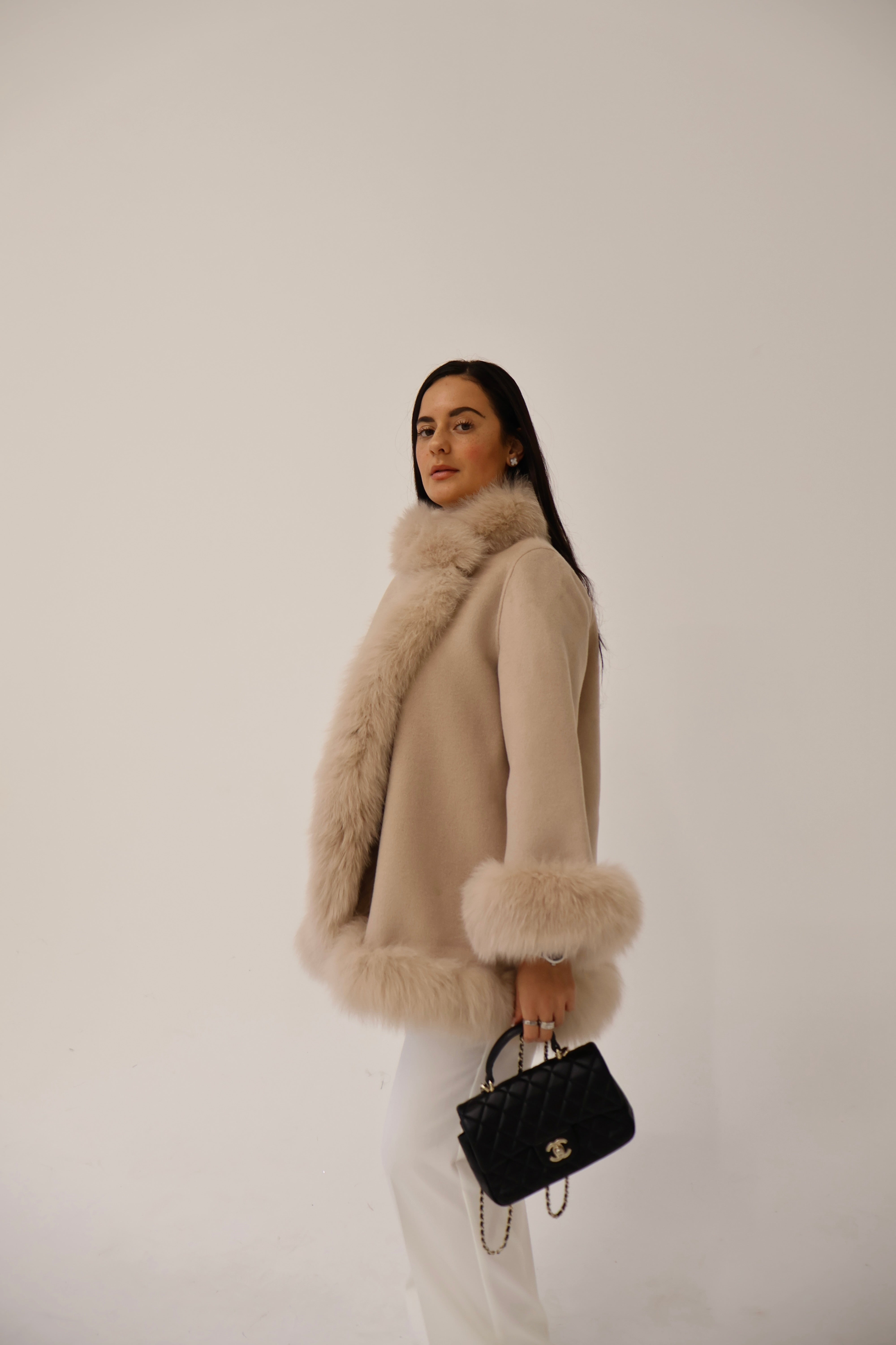 Selena | Cashmere Fur Coat