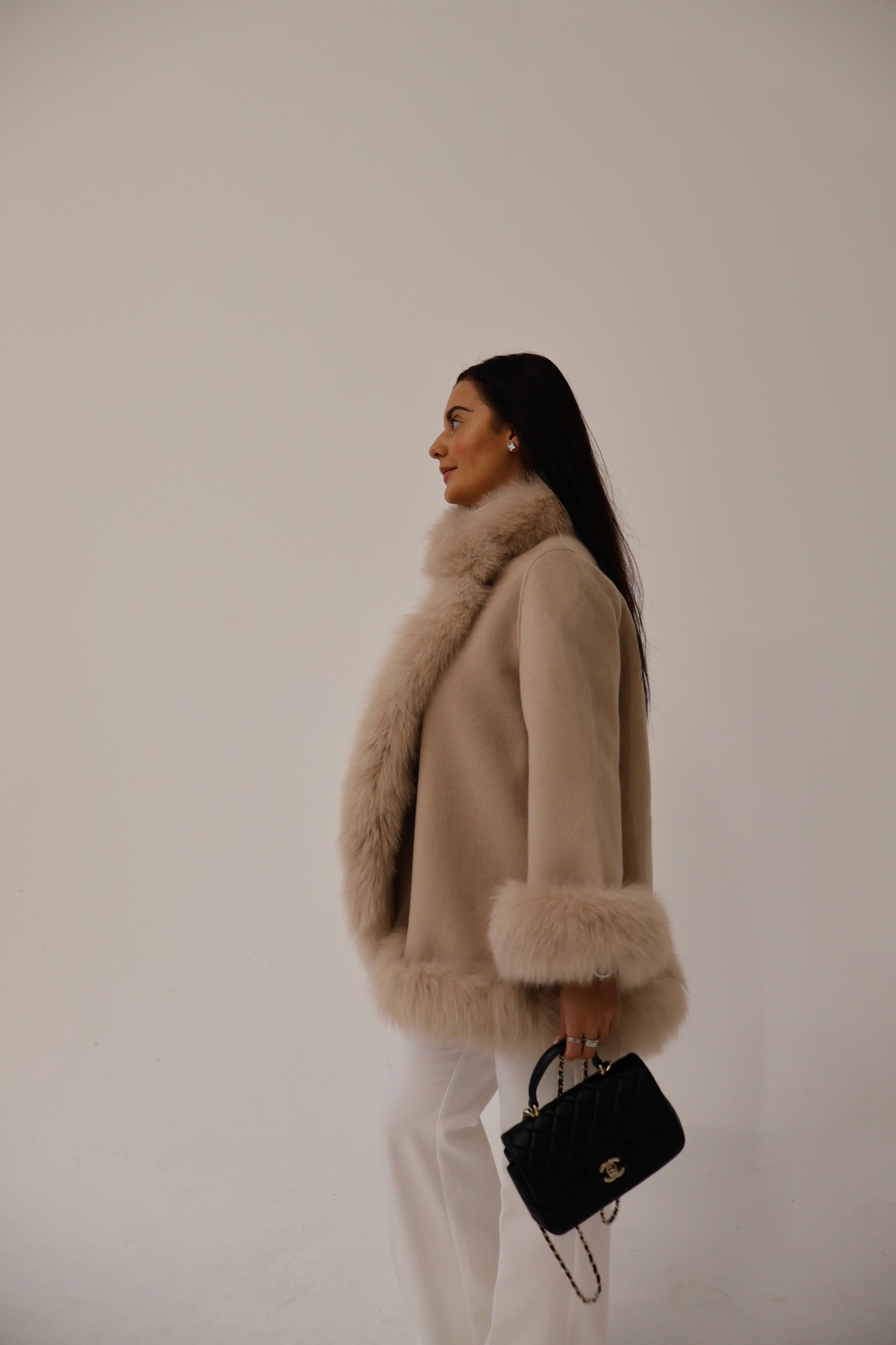 Selena | Cashmere Fur Coat
