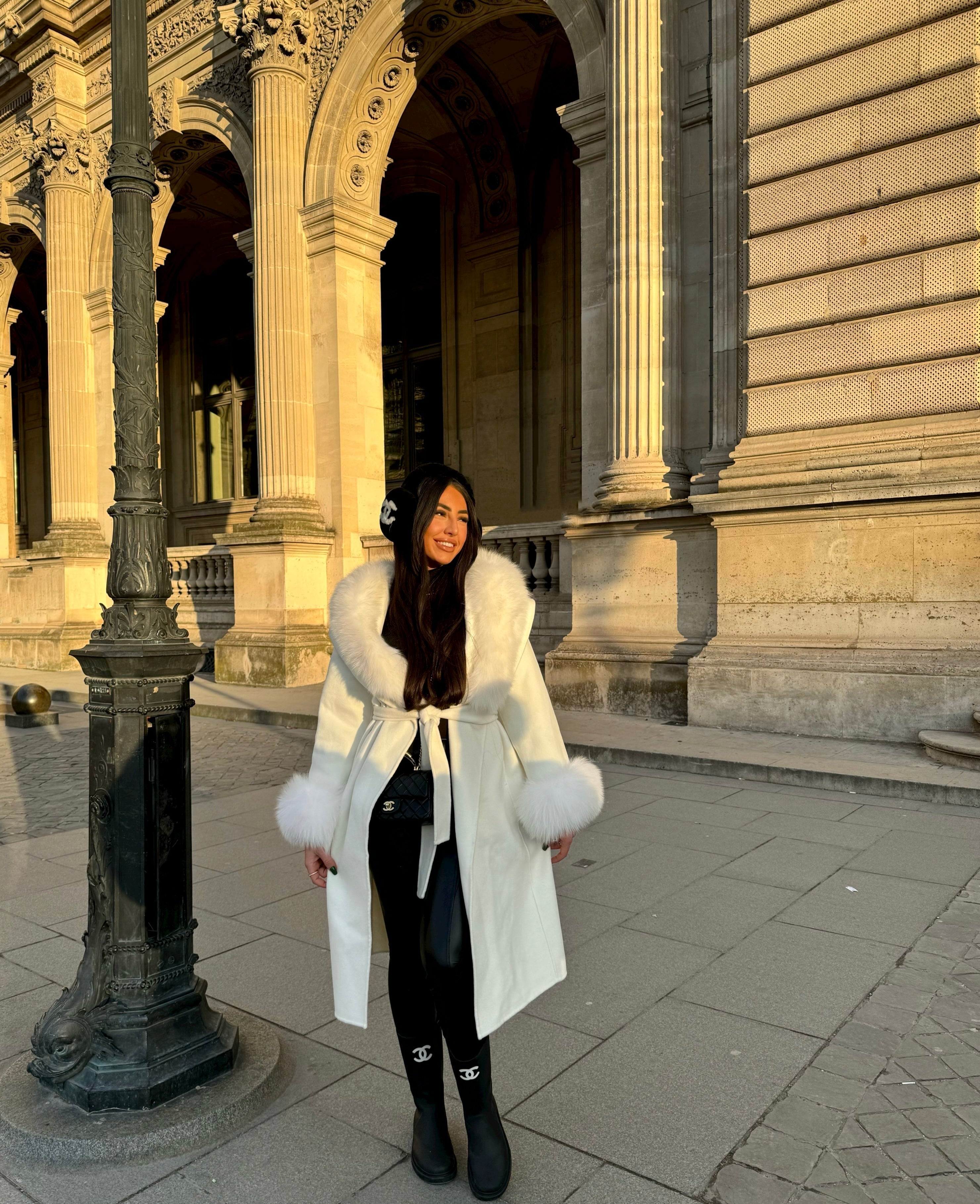Asha | Fur Cashmere Coat