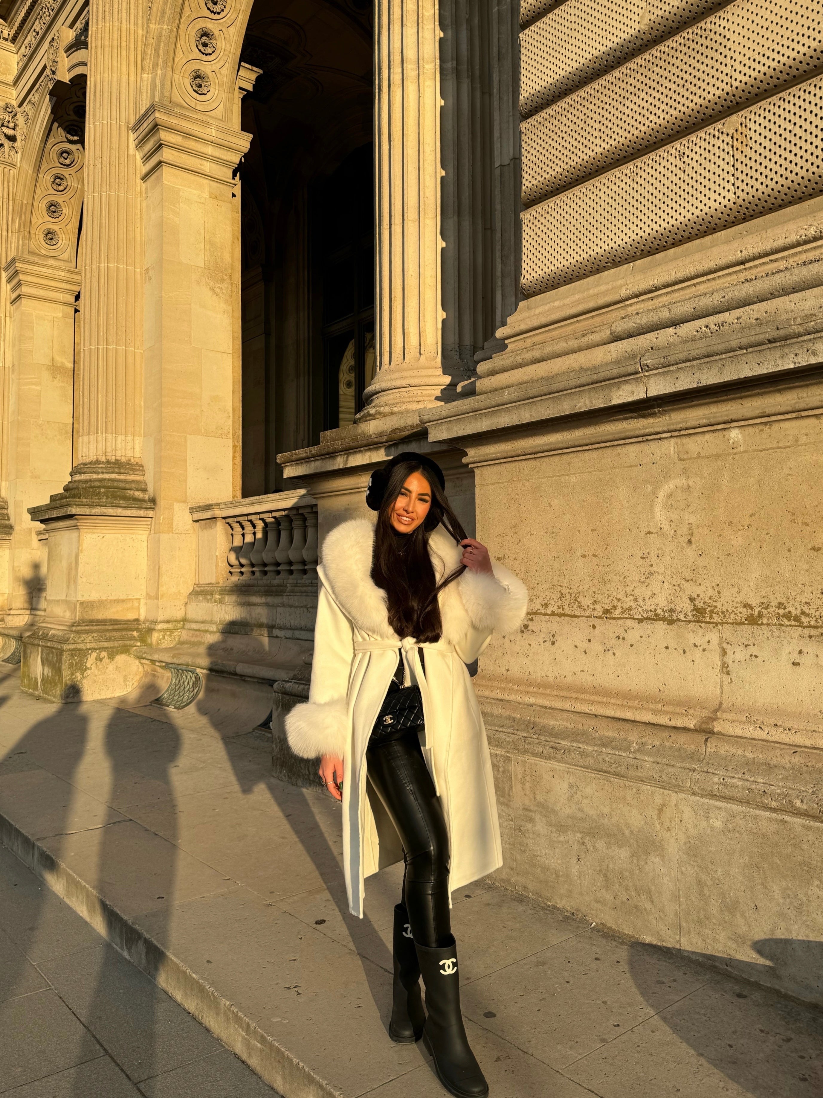 Asha | Fur Cashmere Coat