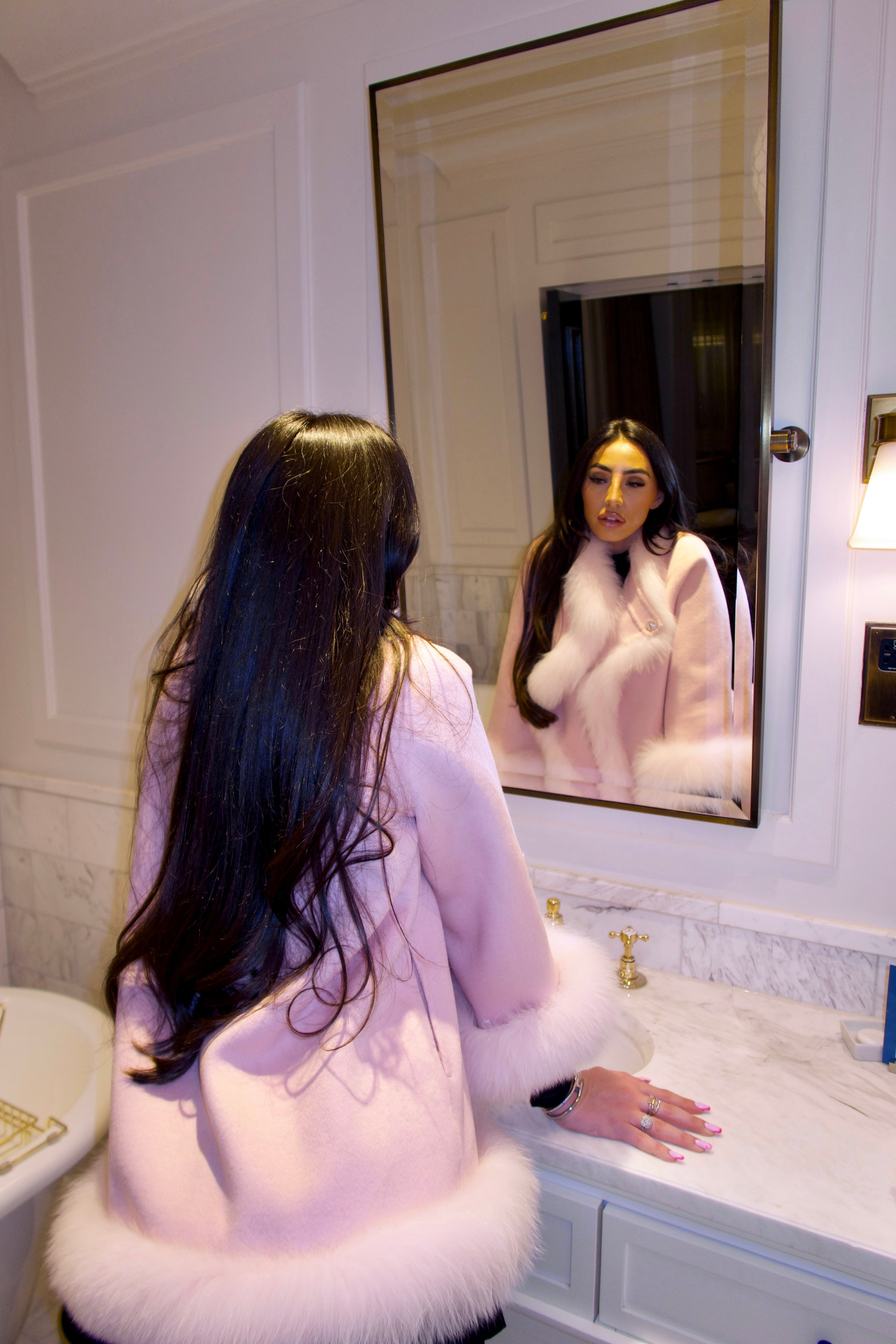 Selena | Cashmere Fur Coat