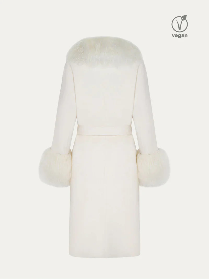 Asha | Fur Cashmere Coat