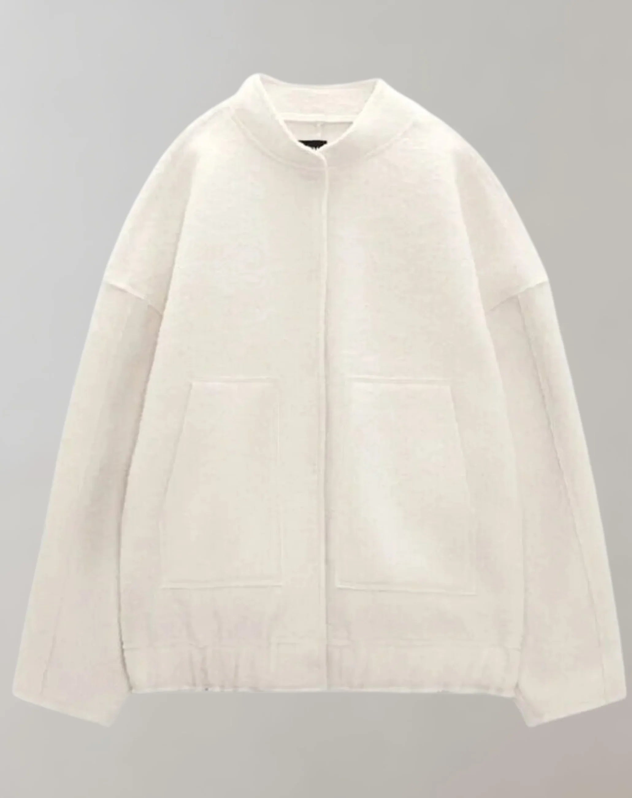 Oversized Wool Blend Jacket Coat